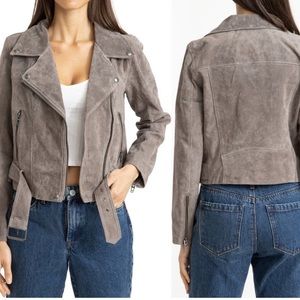 Blank NYC suede moto jacket